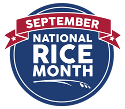 September National Rice Month Logo